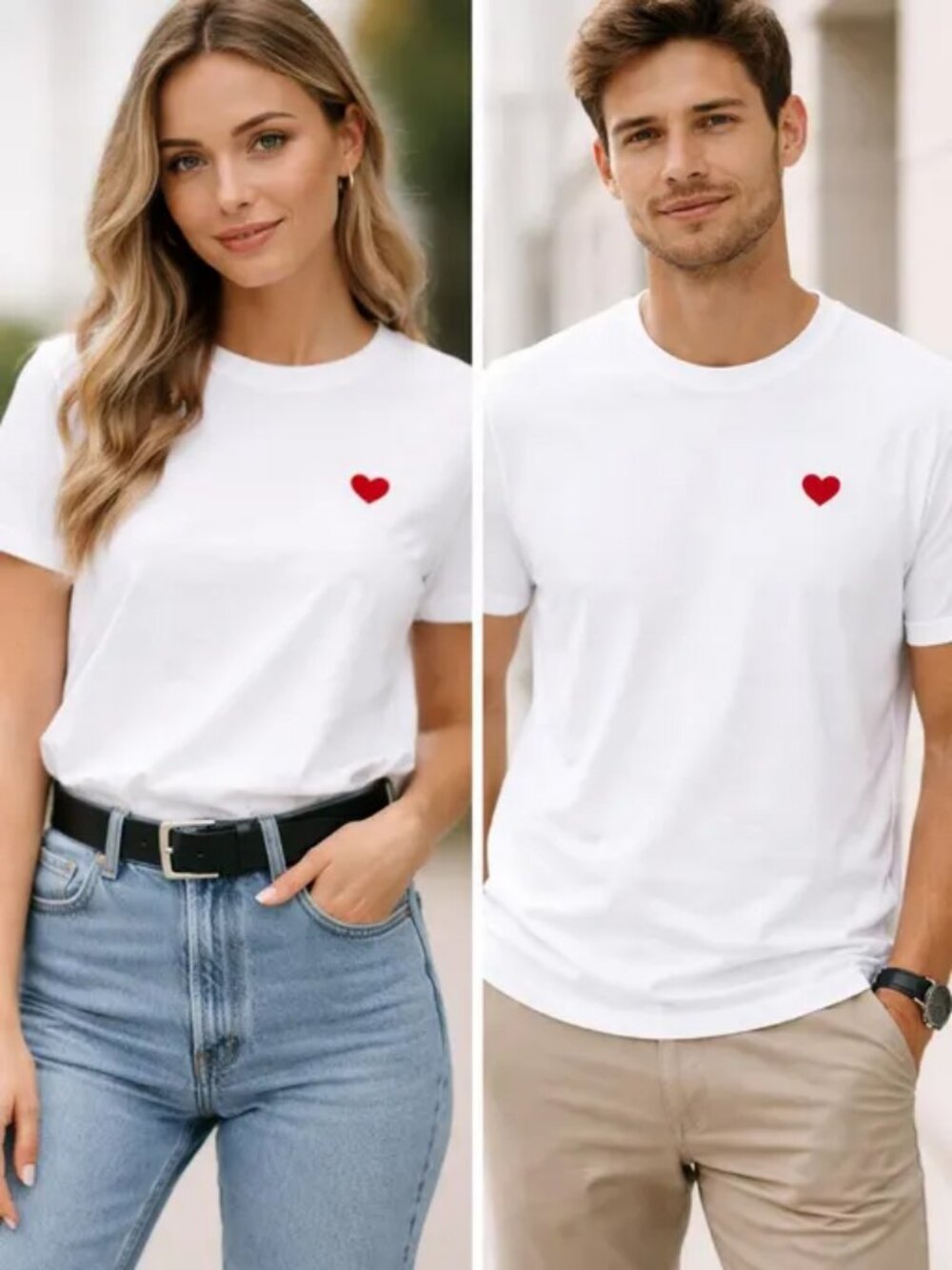 Heart embroidered t shirt - Picture 3 of 5